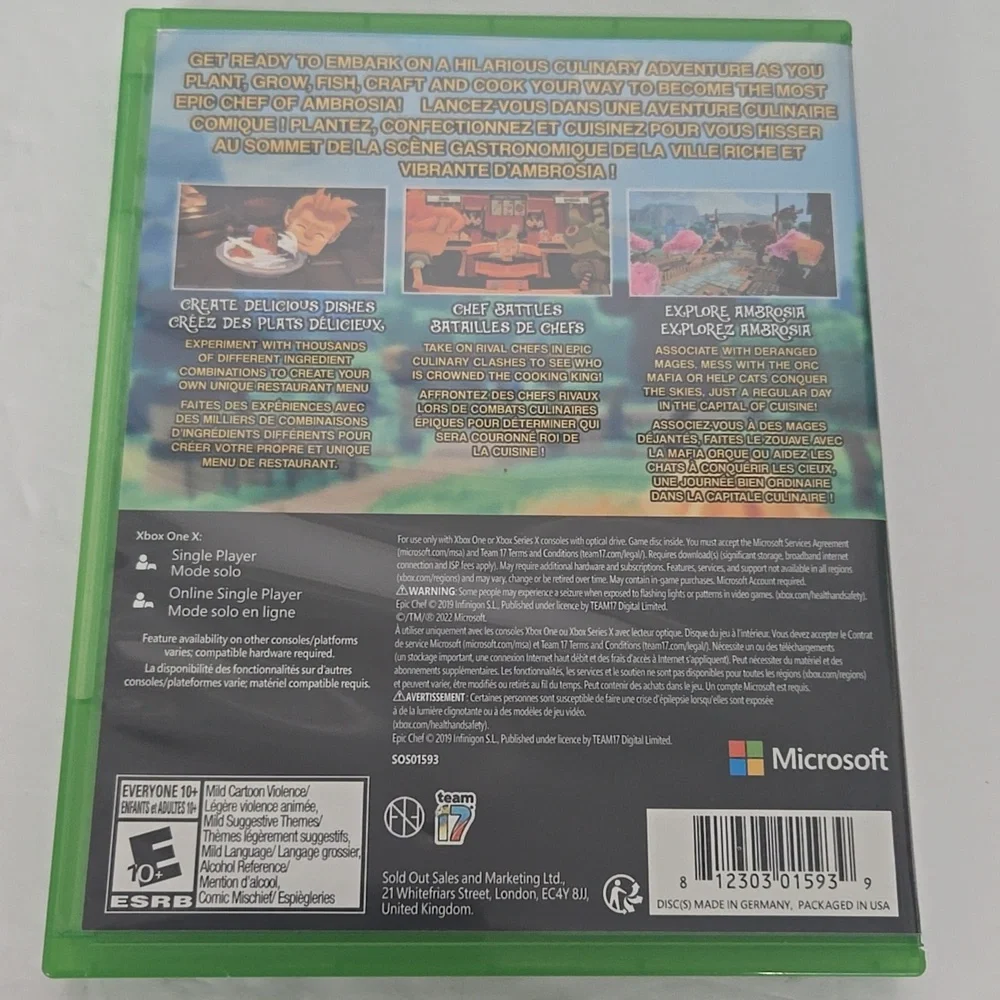 Microsoft Xbox One Game with Green Case